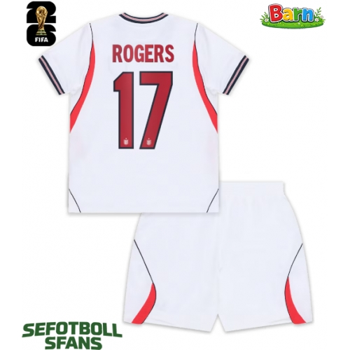 England Morgan Rogers #17 Hemmaställ Barn VM 2026 Kortärmad (+ Korta byxor) England Morgan Rogers #17 Hemmaställ Barn VM 2026 Kortärmad (+ Korta byxor)